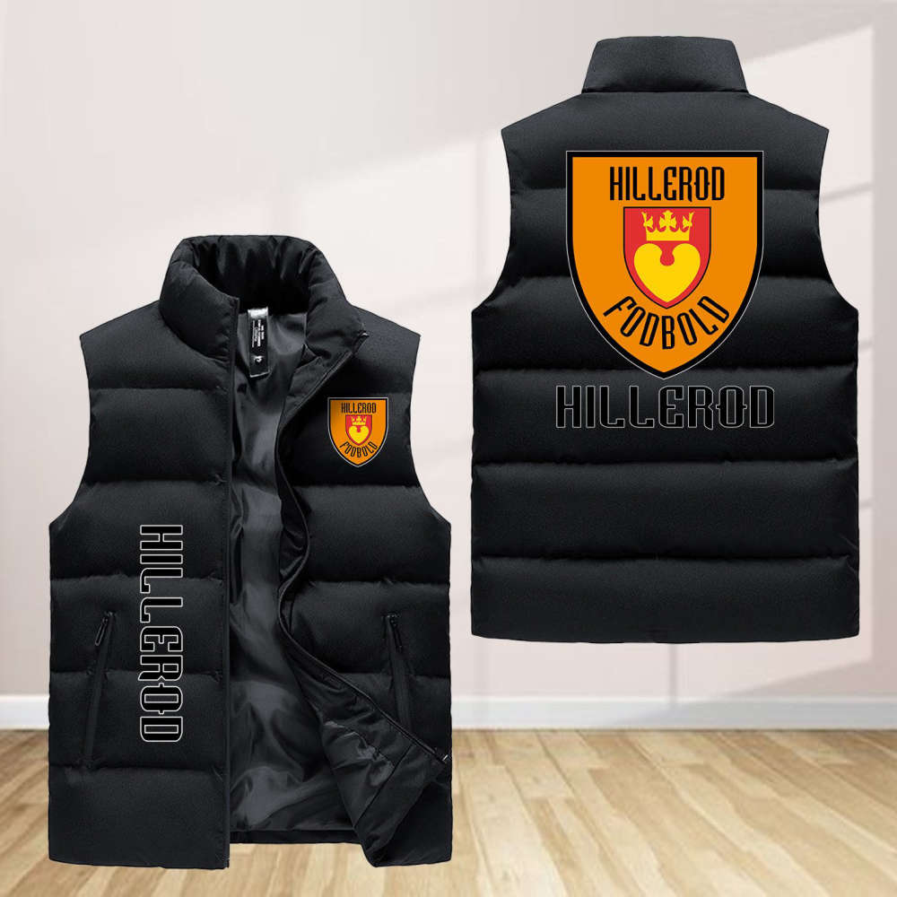 Hillerod Fodbold Sleeveless Puffer Jacket Custom For Fans Gifts