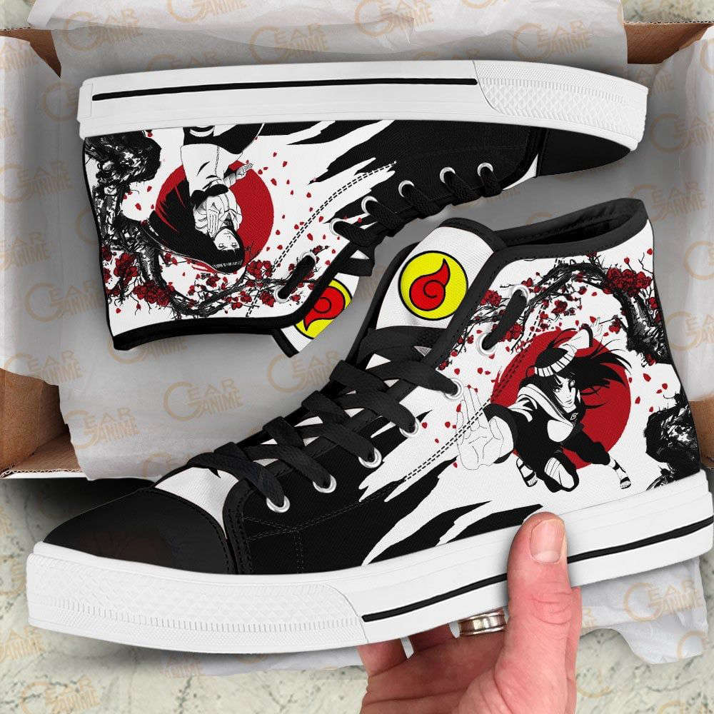 Hinata Hyuuga High Top Shoes Custom Naruto Anime Japan Style For Fans