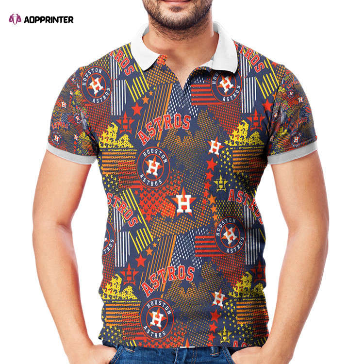 Houston Astros Emblem v11 3D Gift for Fans Polo Shirt