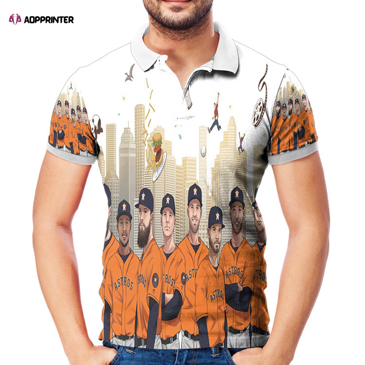 Houston Astros Team City v3 3D Gift for Fans Polo Shirt