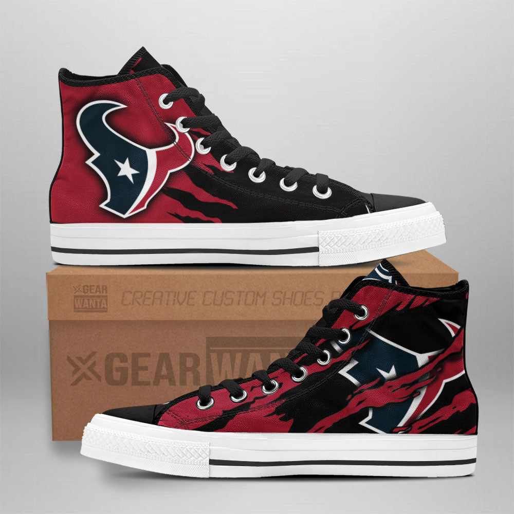 Houston Texans High Top Shoes Custom For Fans