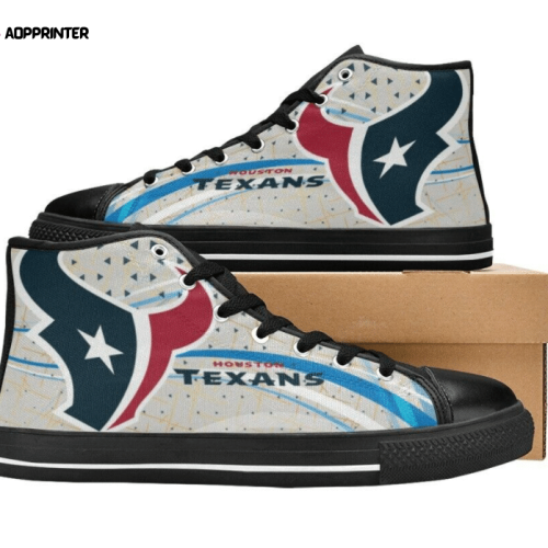 Houston Texans NFL Football Custom Canvas High Top Shoes