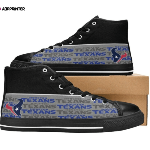 Houston Texans NFL Football Custom Canvas High Top Shoes
