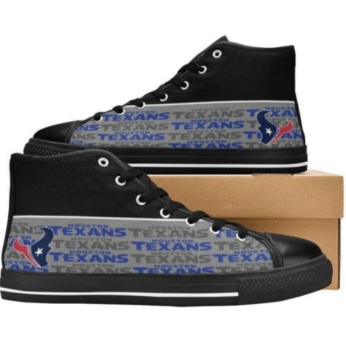 Houston Texans NFL Football Custom Canvas High Top Shoes
