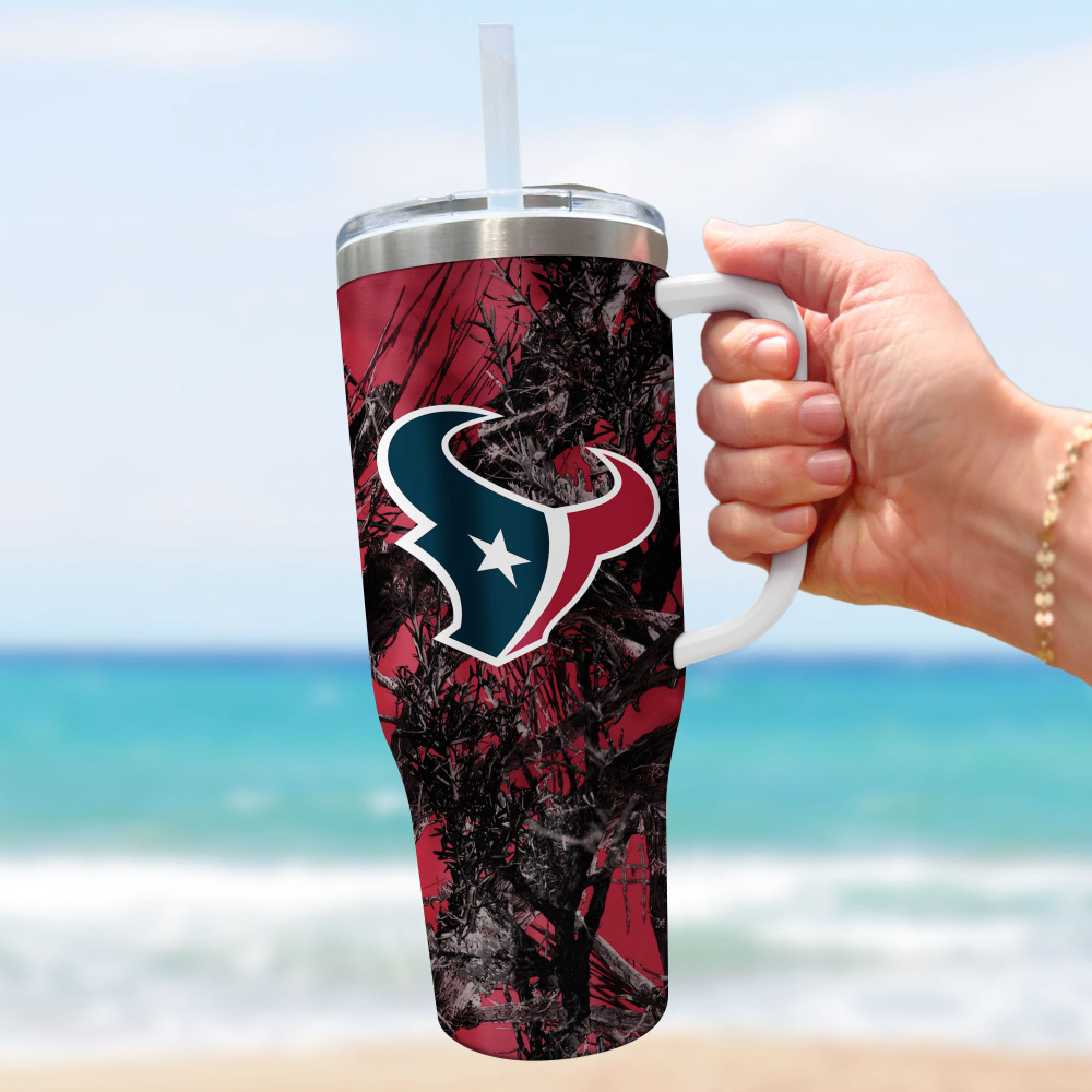 Houston Texans NFL Hunting Personalized Stanley Tumbler 40oz Gift for Fans