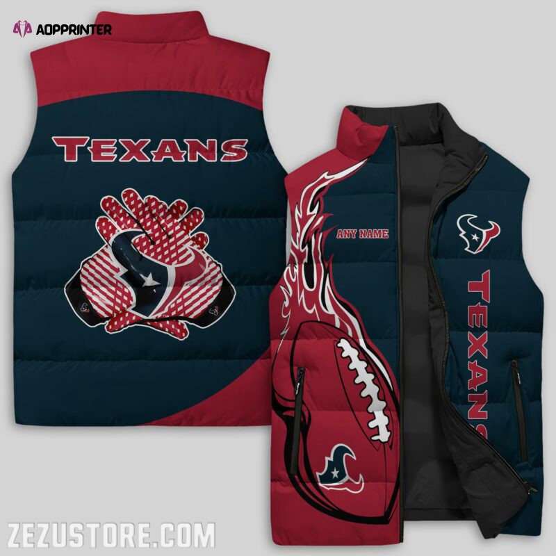 Houston Texans NFL Sleeveless Puffer Jacket Custom For Fans Gifts