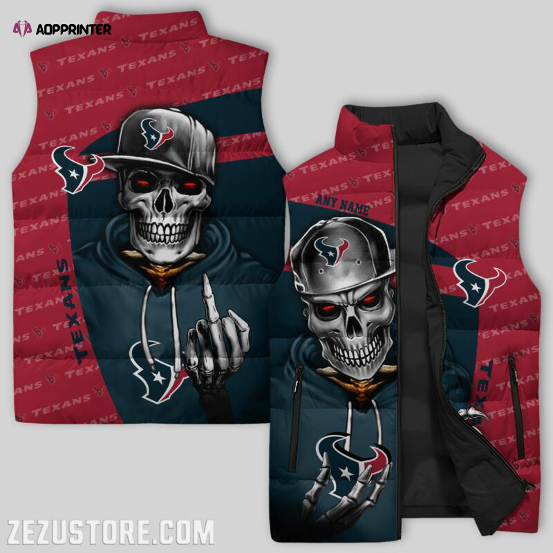 Houston Texans NFL Sleeveless Puffer Jacket Custom For Fans Gifts