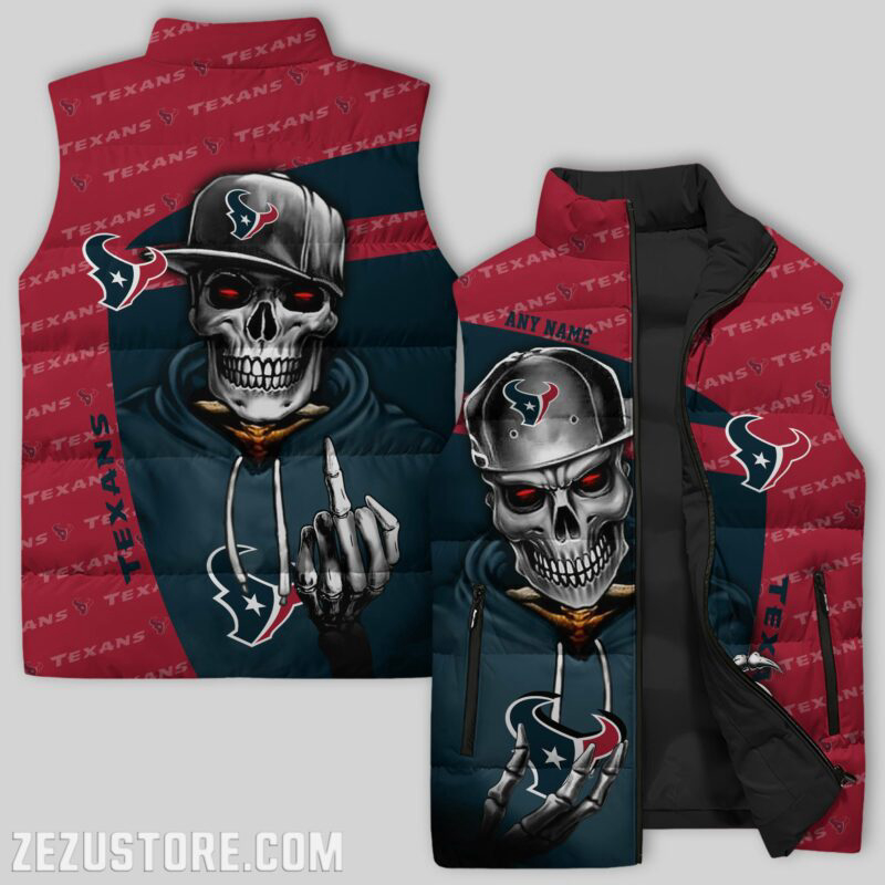 Houston Texans NFL Sleeveless Puffer Jacket Custom For Fans Gifts