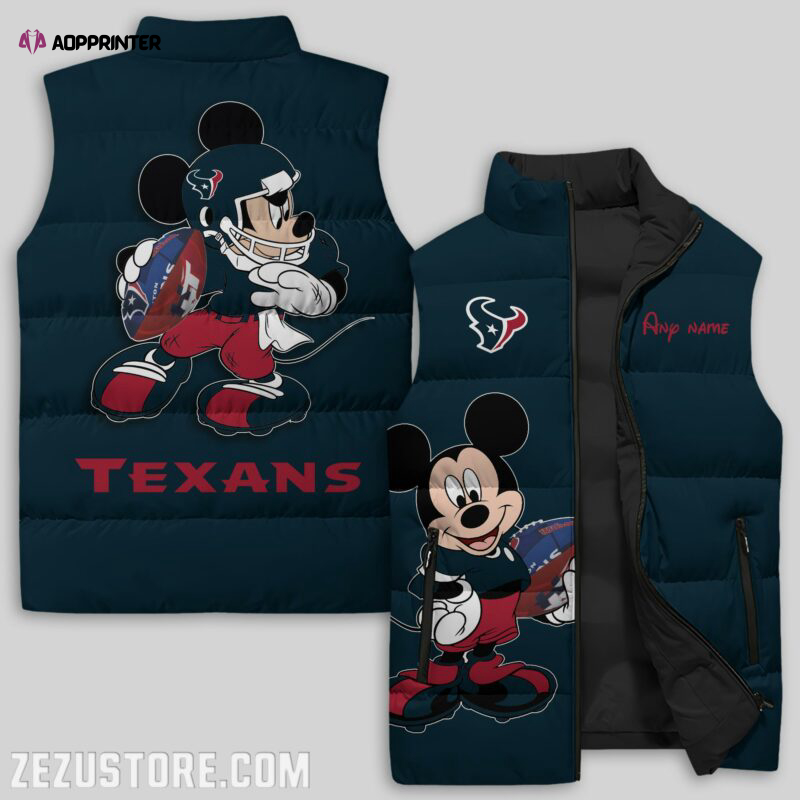 Houston Texans NFL Sleeveless Puffer Jacket Custom For Fans Gifts