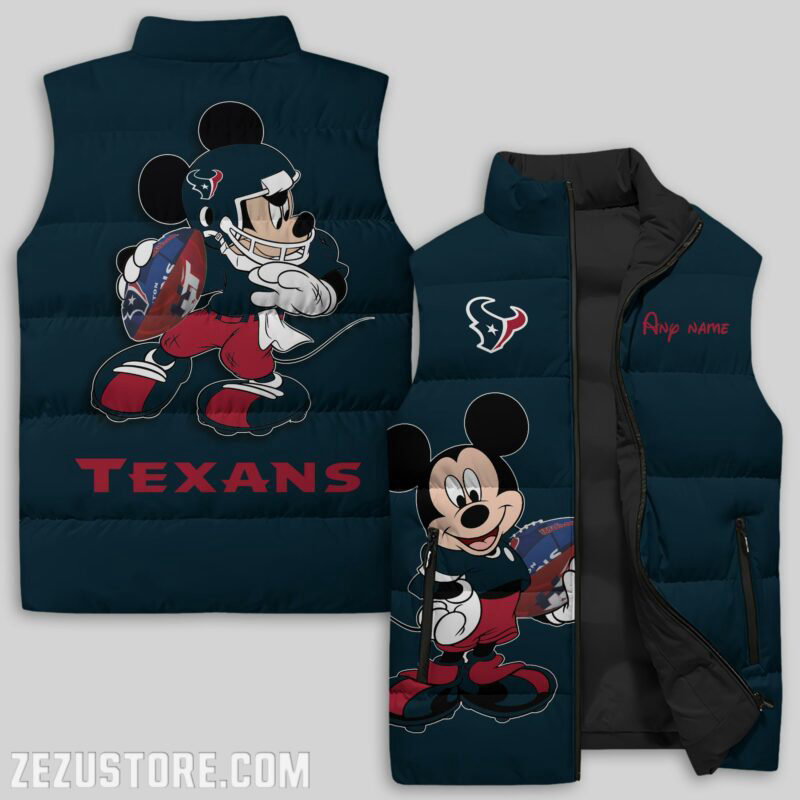 Houston Texans NFL Sleeveless Puffer Jacket Custom For Fans Gifts