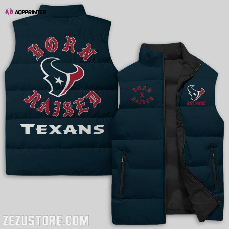 Houston Texans NFL Sleeveless Puffer Jacket Custom For Fans Gifts