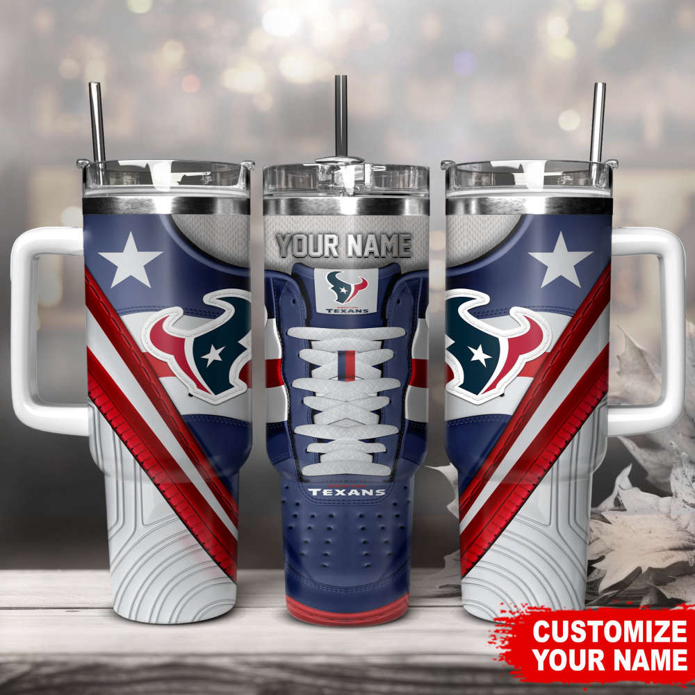 Houston Texans Sneaker NFL Personalized Stanley Tumbler 40Oz Gift for Fans