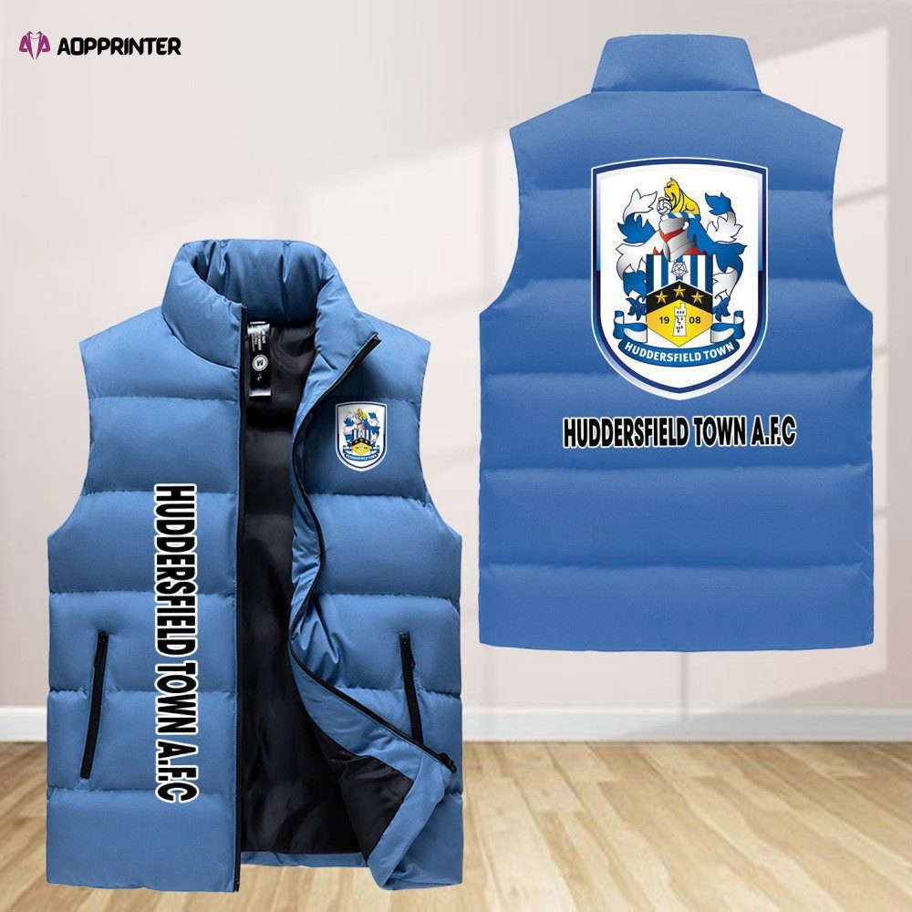 Huddersfield Town A.F.C Sleeveless Puffer Jacket Custom For Fans Gifts