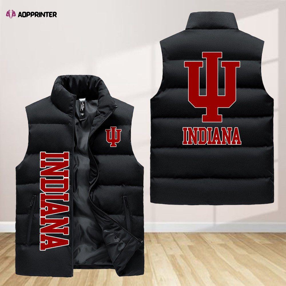 Indiana Hoosiers Sleeveless Puffer Jacket Custom For Fans Gifts