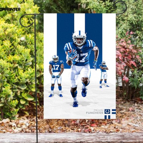 Indianapolis Colts Devin Funchess1 Double Sided Printing   Garden Flag Home Decor Gifts