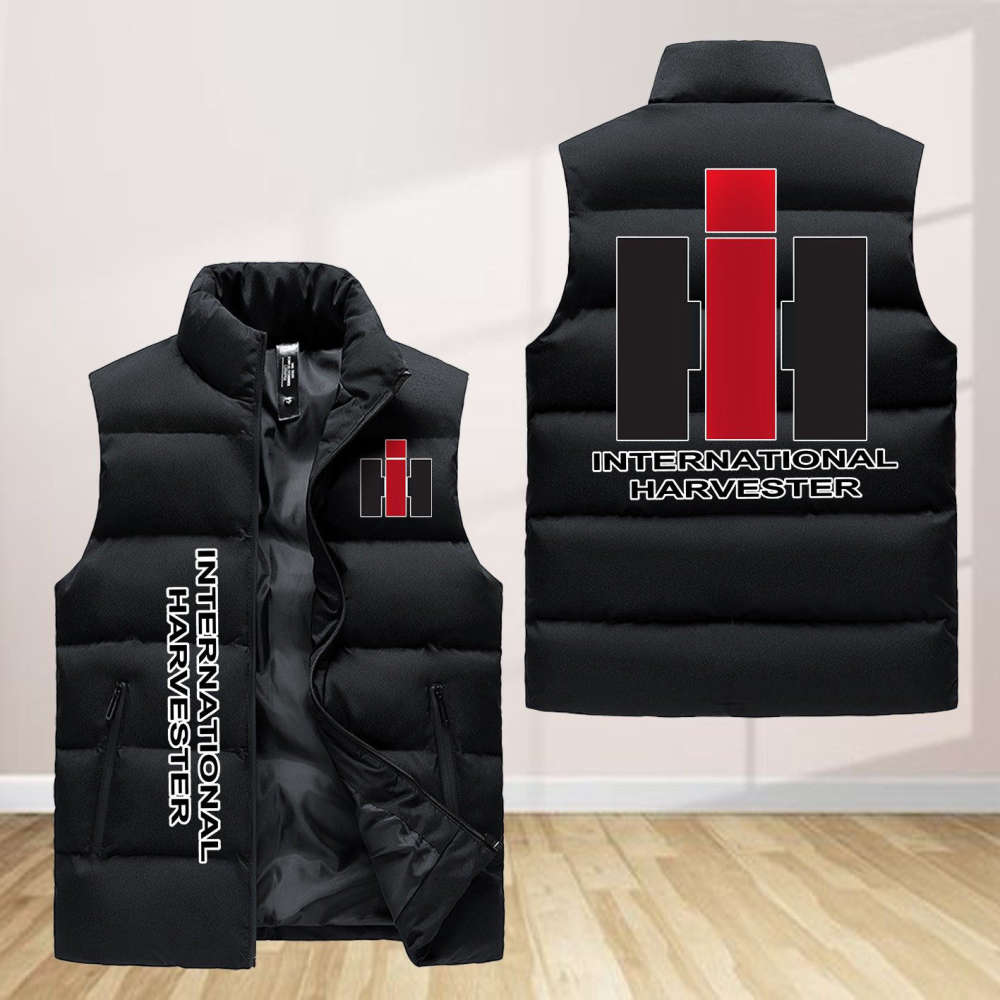 International Harvester Sleeveless Puffer Jacket Custom For Fans Gifts