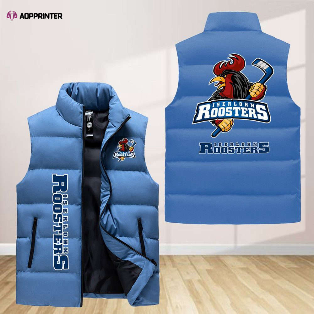 Iserlohn Roosters Sleeveless Puffer Jacket Custom For Fans Gifts