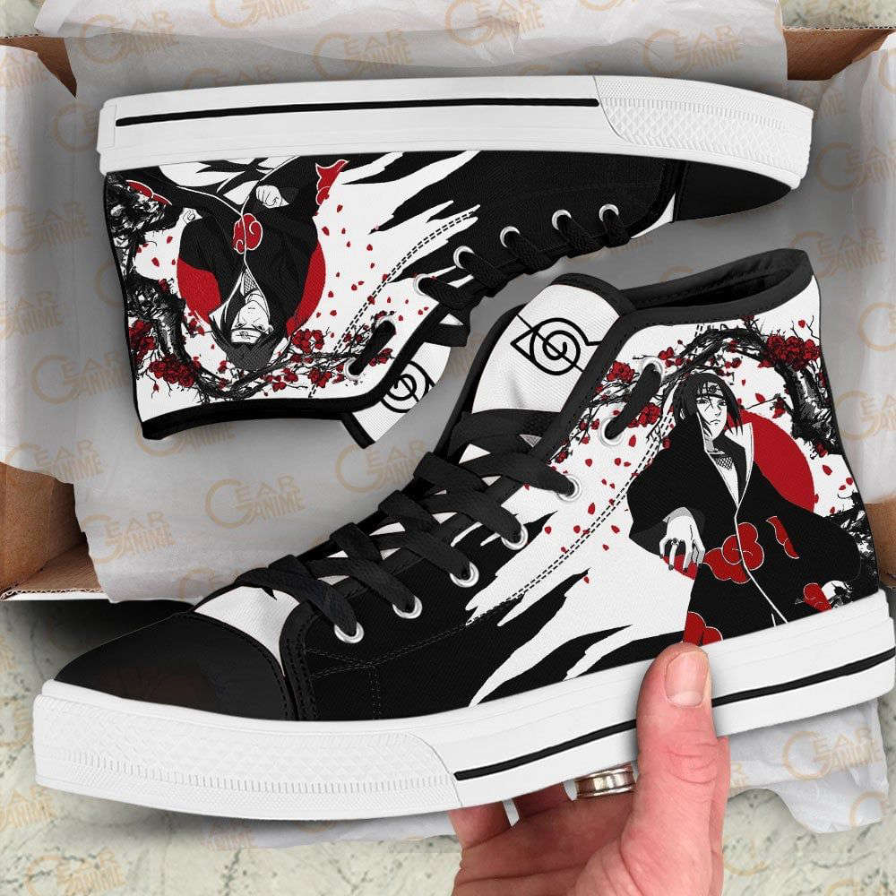 Itachi Uchiha High Top Shoes Custom Naruto Anime Japan Style For Fans