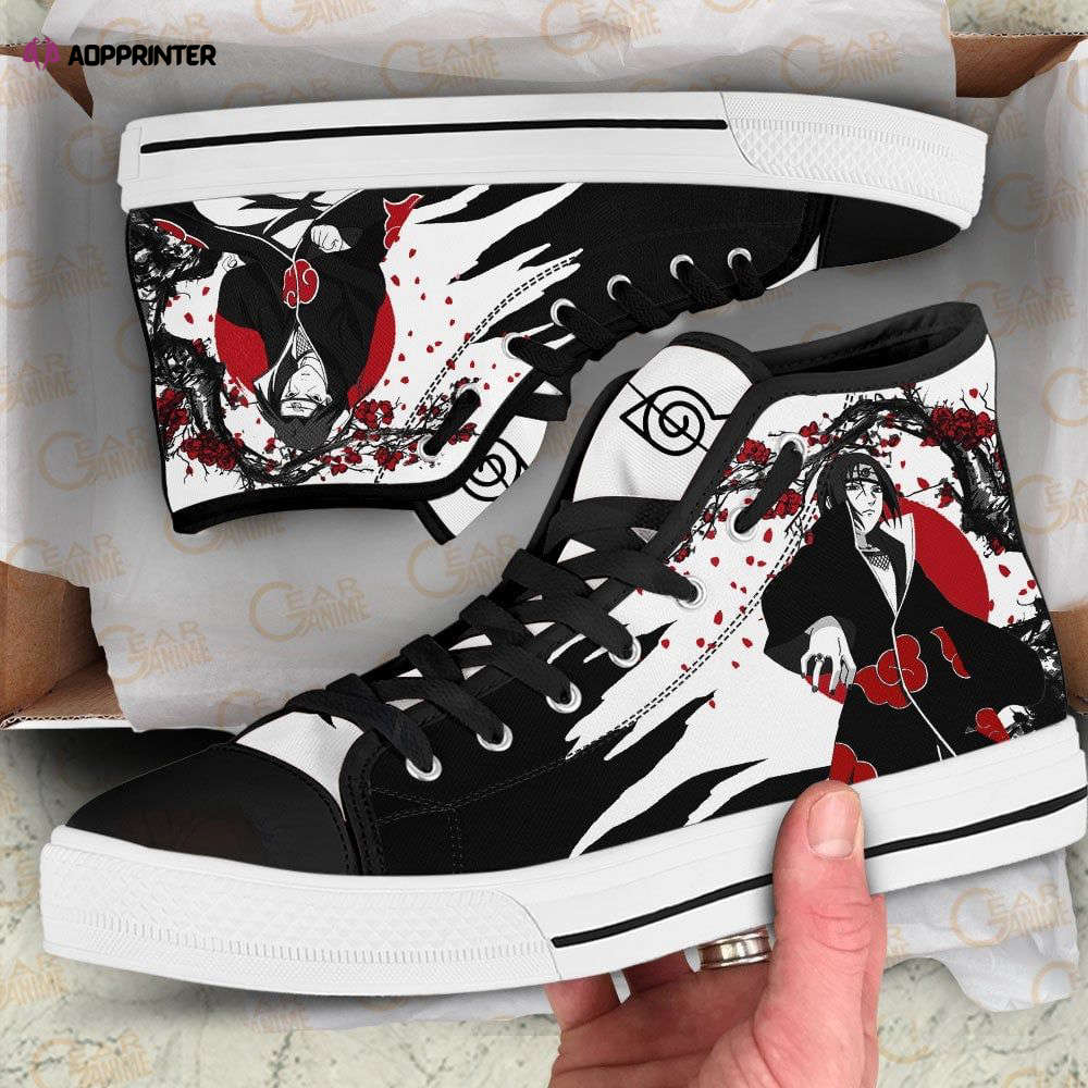 Itachi Uchiha High Top Shoes Custom Naruto Anime Japan Style For Fans