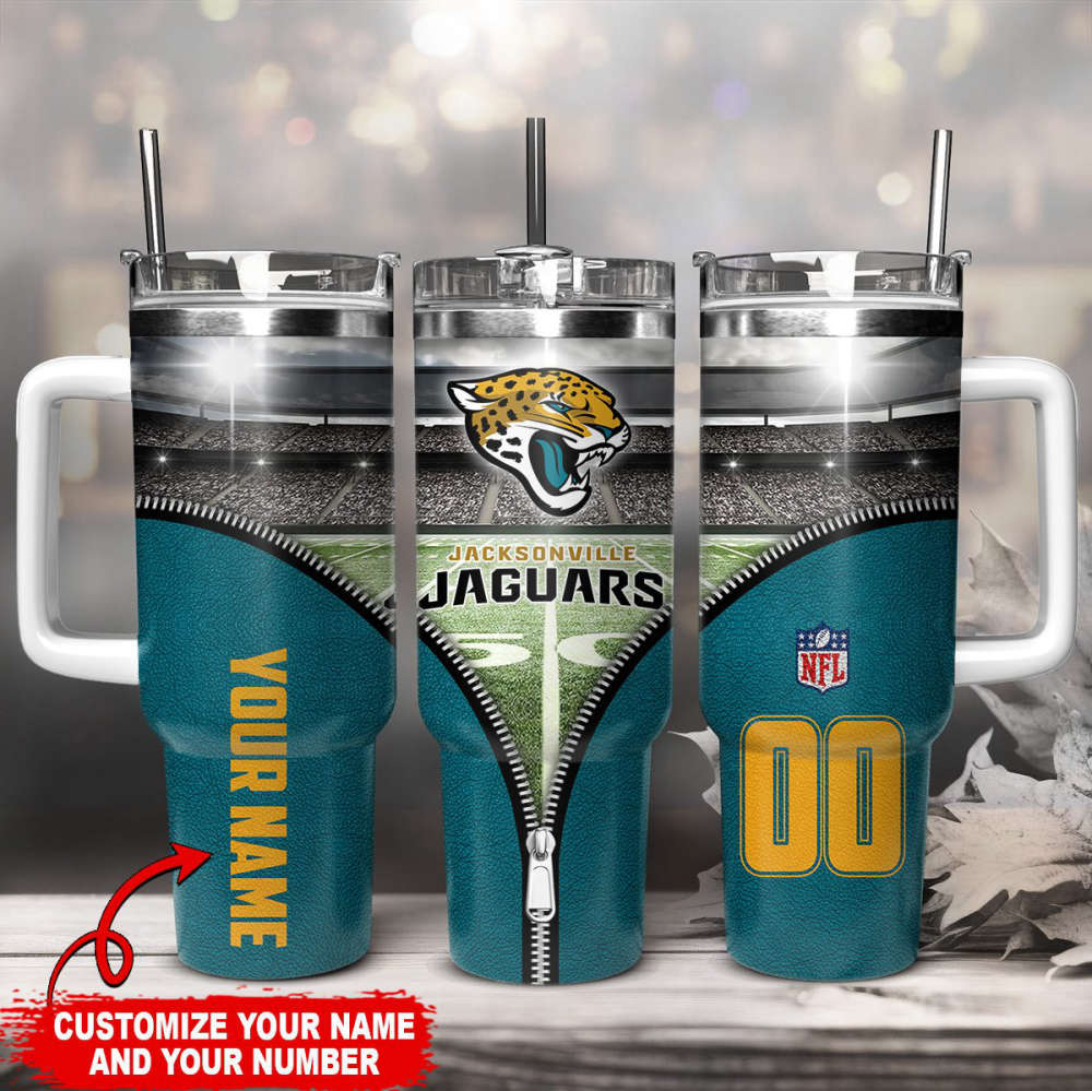 Jacksonville Jaguars NFL 40oz Stanley Tumbler Gift for Fans
