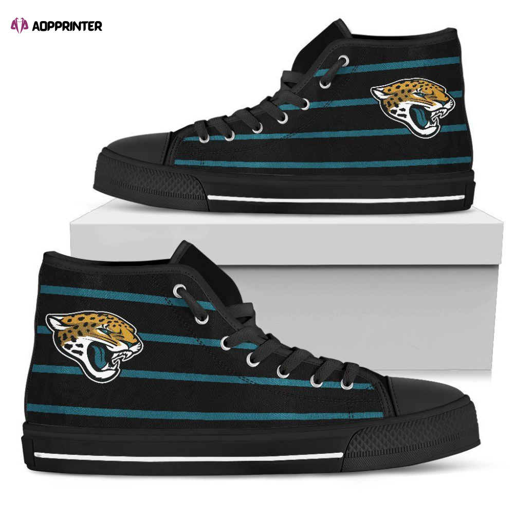 Jacksonville Jaguars NFL Football Custom Canvas High Top Shoes