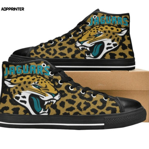 Jacksonville Jaguars NFL Football Custom Canvas High Top Shoes