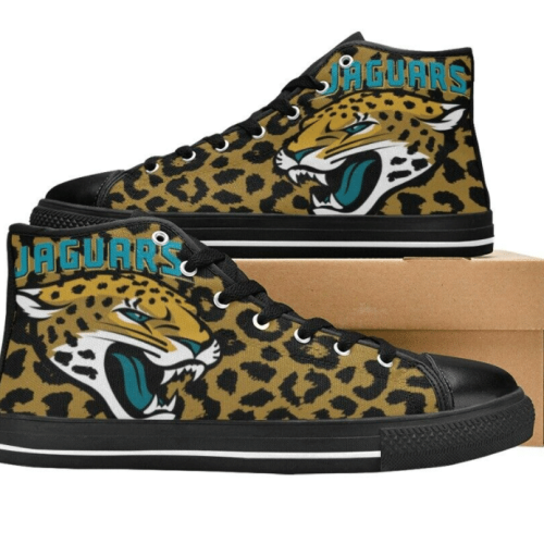 Jacksonville Jaguars NFL Football Custom Canvas High Top Shoes