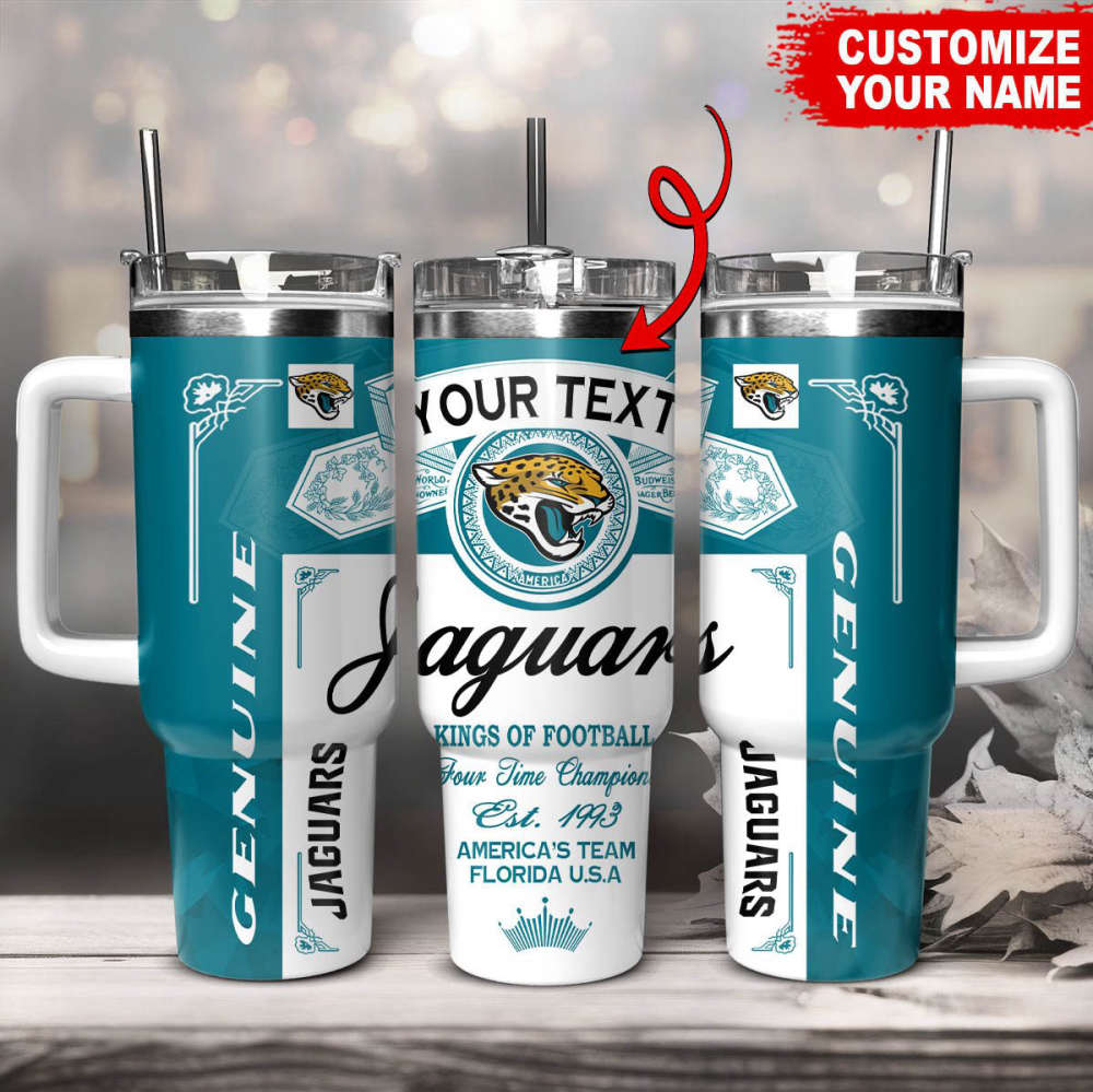 Jacksonville Jaguars NFL Kings Of Football Custom Your Text Stanley Tumbler 40Oz Gift for Fans