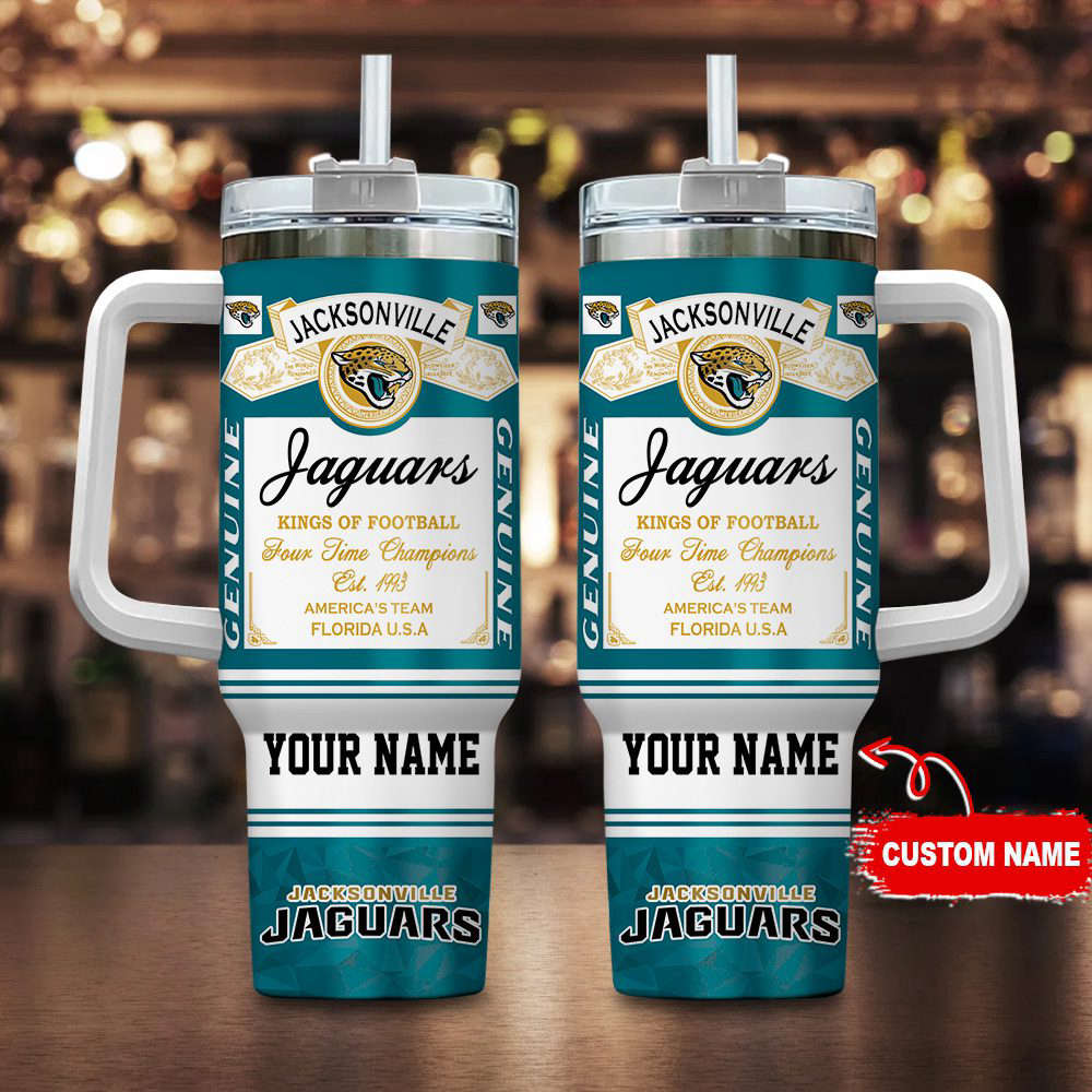 Jacksonville Jaguars NFL Kings of Football Personalized Stanley Tumbler 40Oz Gift for Fans