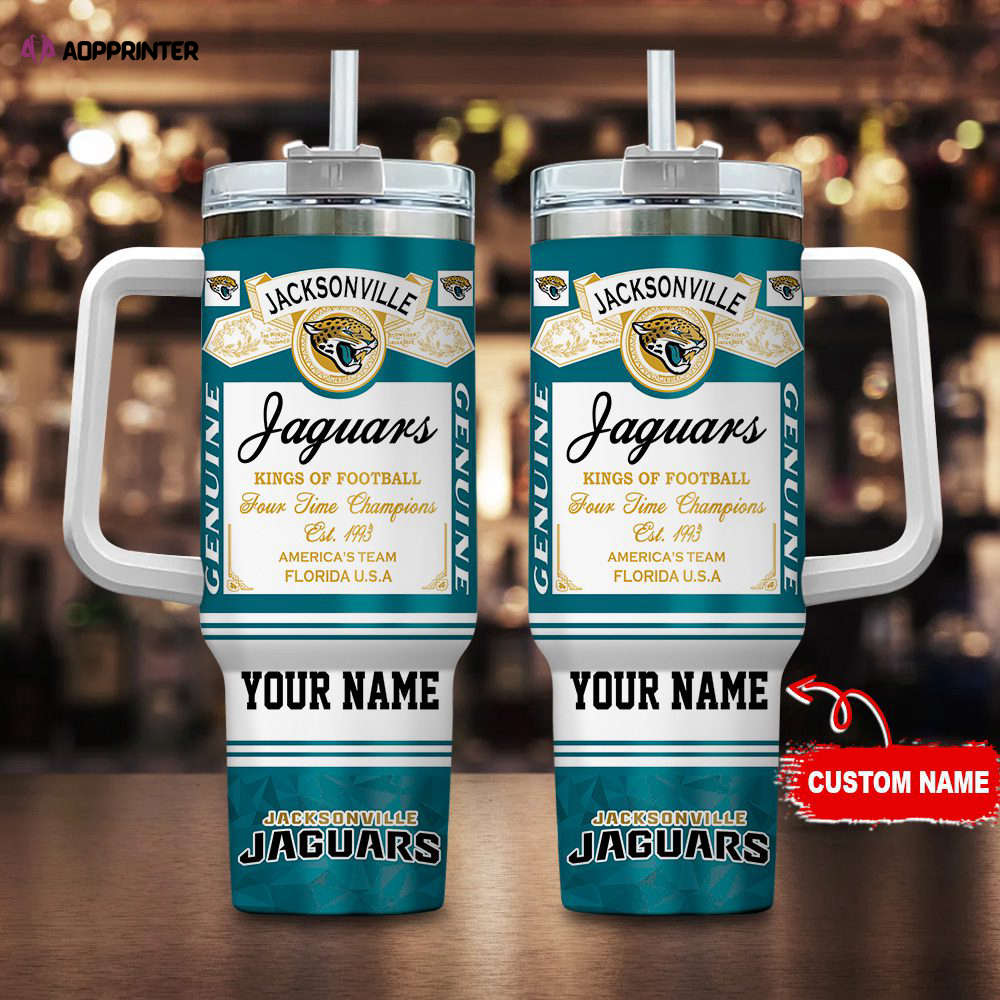 Jacksonville Jaguars NFL Kings of Football Personalized Stanley Tumbler 40Oz Gift for Fans