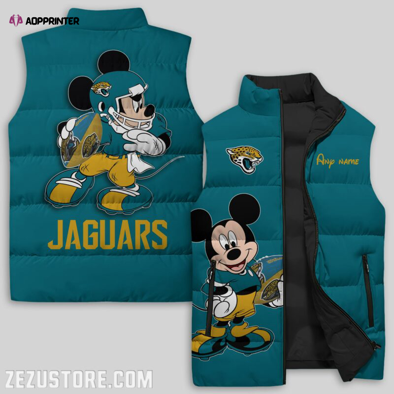 Jacksonville Jaguars NFL Sleeveless Puffer Jacket Custom For Fans Gifts