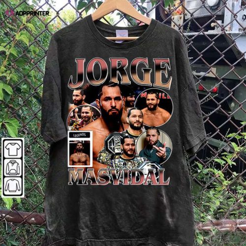 Jorge Masvidal T-Shirt – Jorge Masvidal Sweatshirt – Retro Mixed Martial Artist TeeUnisex Shirt