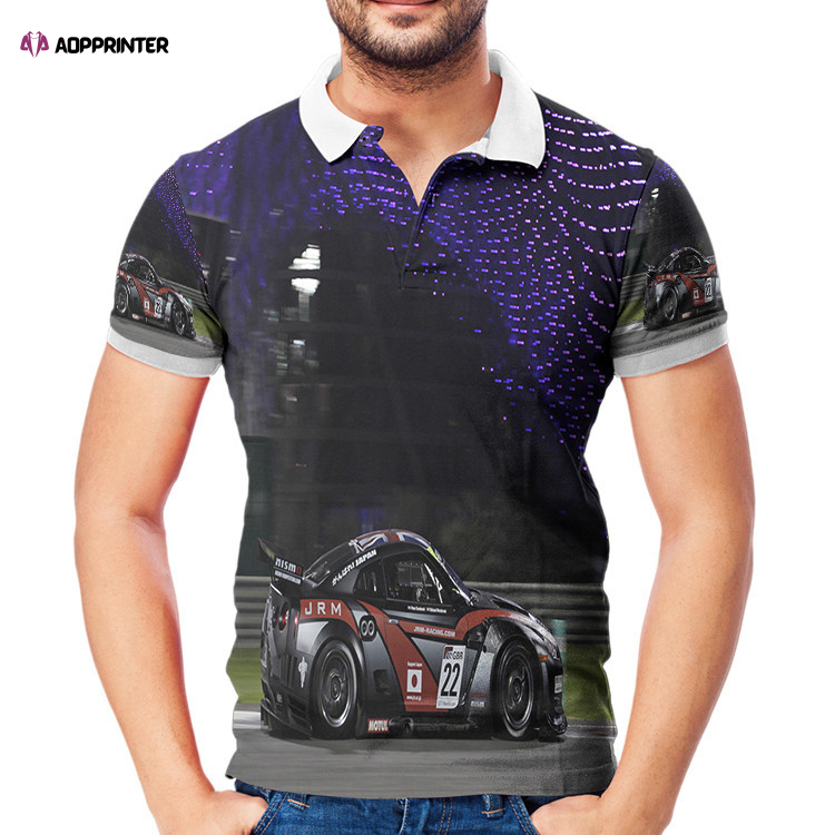 JR Motorsports Car3 3D Gift for Fans Polo Shirt