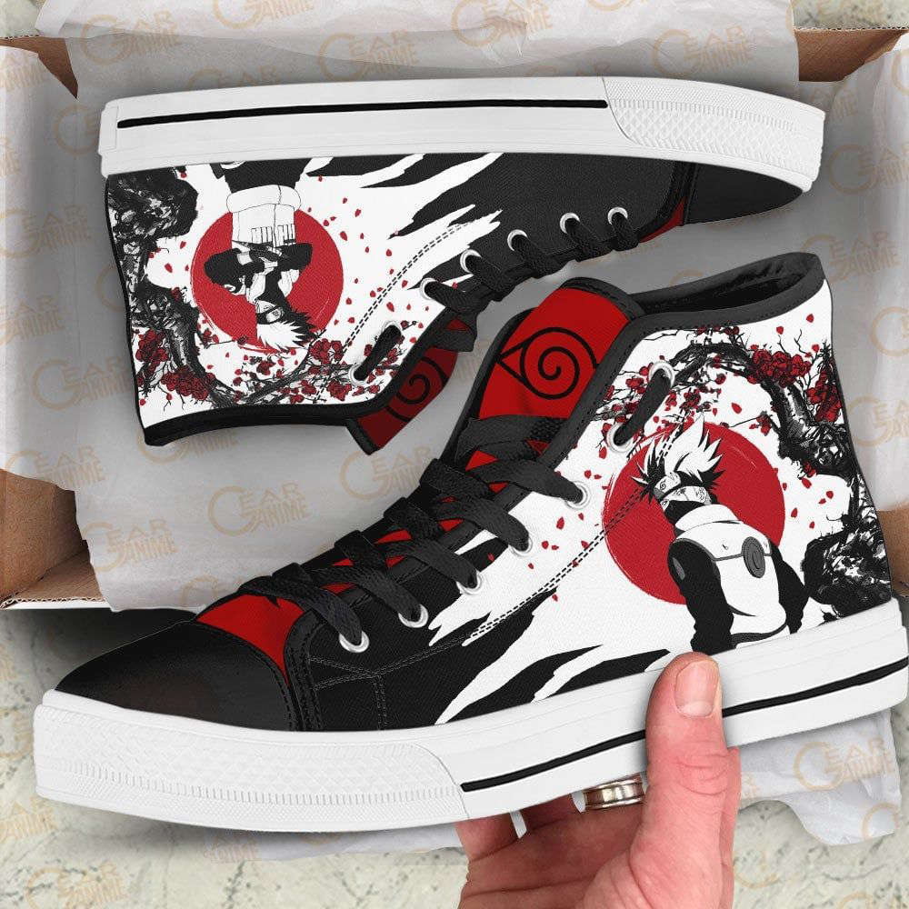 Kakashi Hatake High Top Shoes Custom Naruto Anime Japan Style For Fans