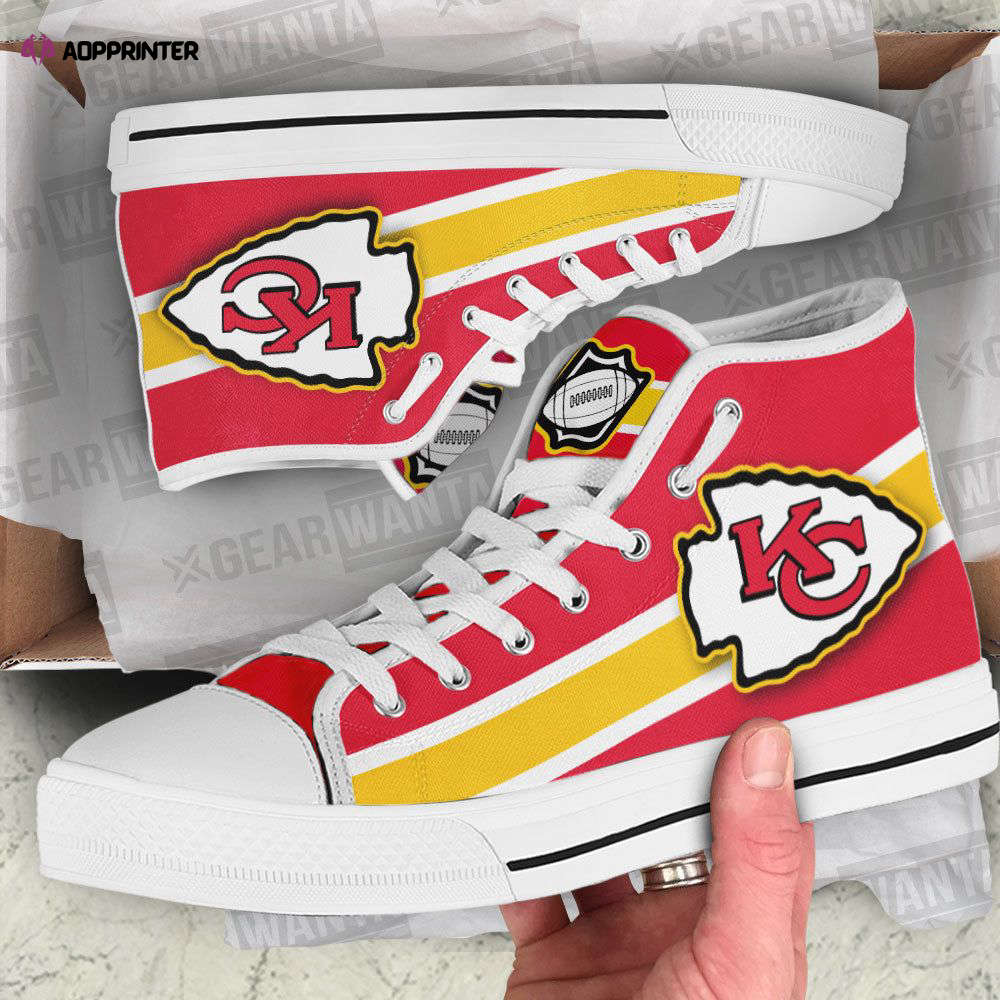 Kansas City Chiefs Custom Canvas High Top Shoes For Fans