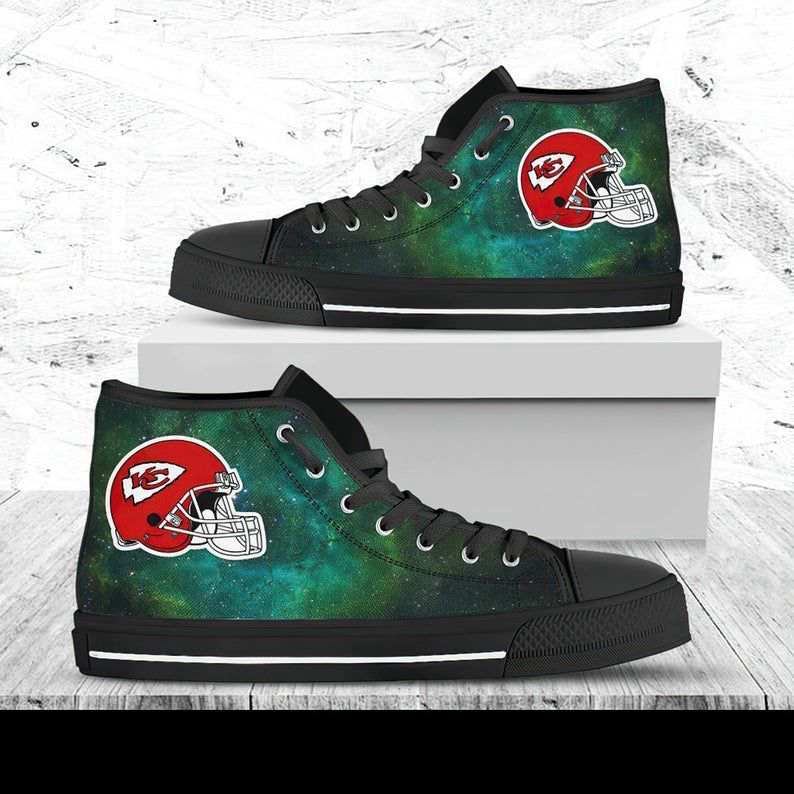 Kansas City Chiefs Football NFL Custom Canvas High Top Shoes