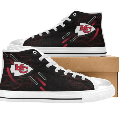 Kansas City Chiefs NFL Custom Canvas High Top Shoes