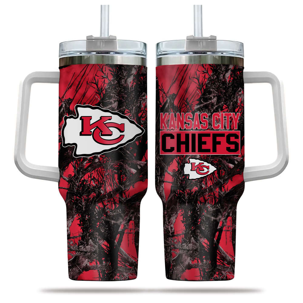 Kansas City Chiefs NFL Hunting Personalized Stanley Tumbler 40oz Gift for Fans