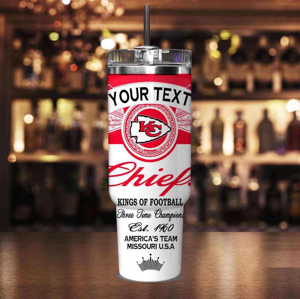 Kansas City Chiefs NFL Kings Of Football Custom Your Text Stanley Tumbler 40Oz Gift for Fans