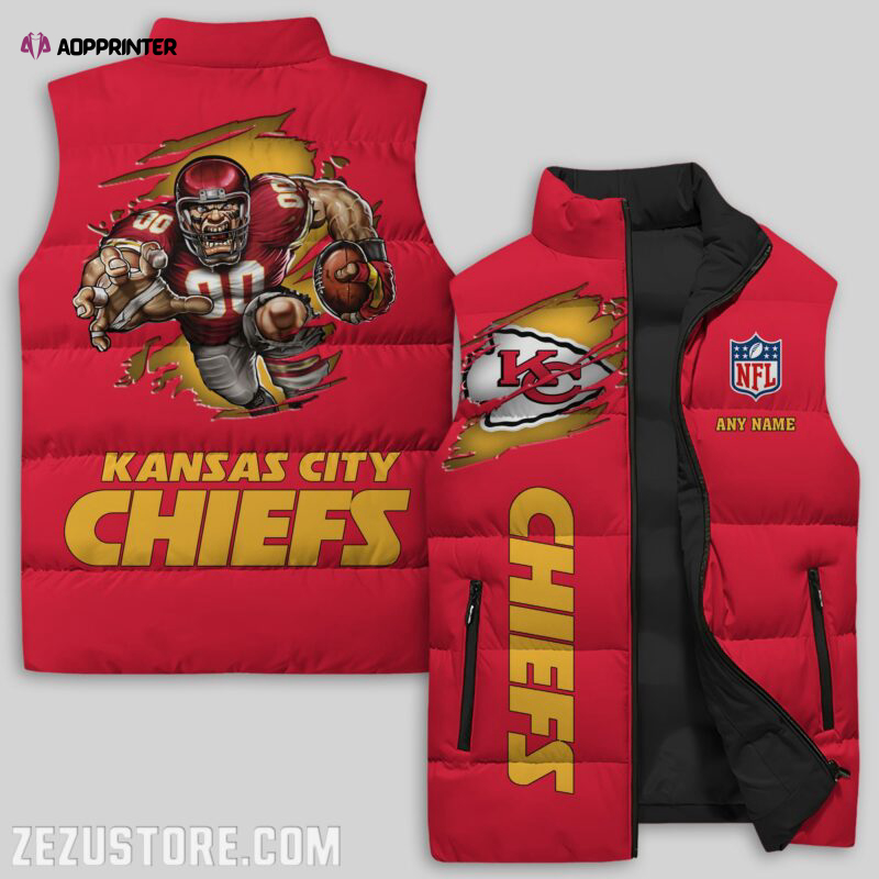 Kansas City Chiefs NFL Sleeveless Puffer Jacket Custom For Fans Gifts