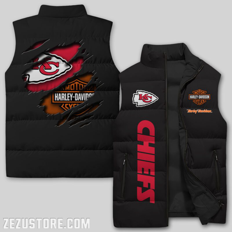 Kansas City Chiefs NFL Sleeveless Puffer Jacket Custom For Fans Gifts