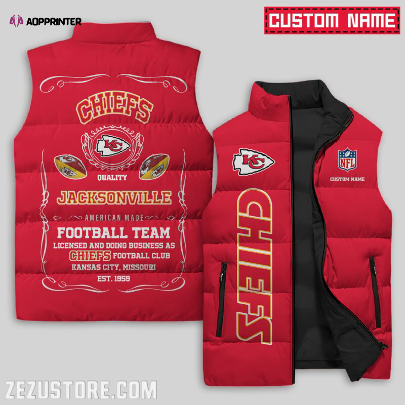 Kansas City Chiefs NFL Sleeveless Puffer Jacket Custom For Fans Gifts