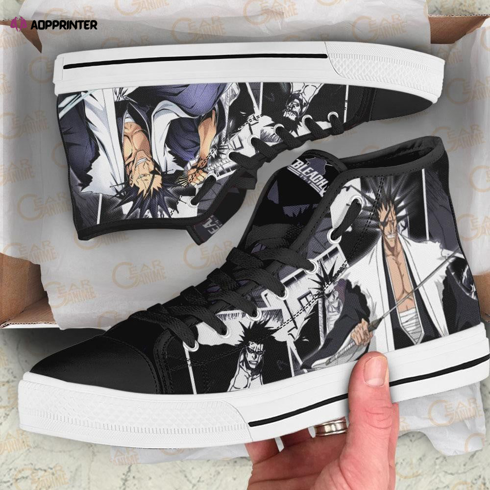 Kenpachi Zaraki High Top Shoes Custom Bleach Anime For Fans