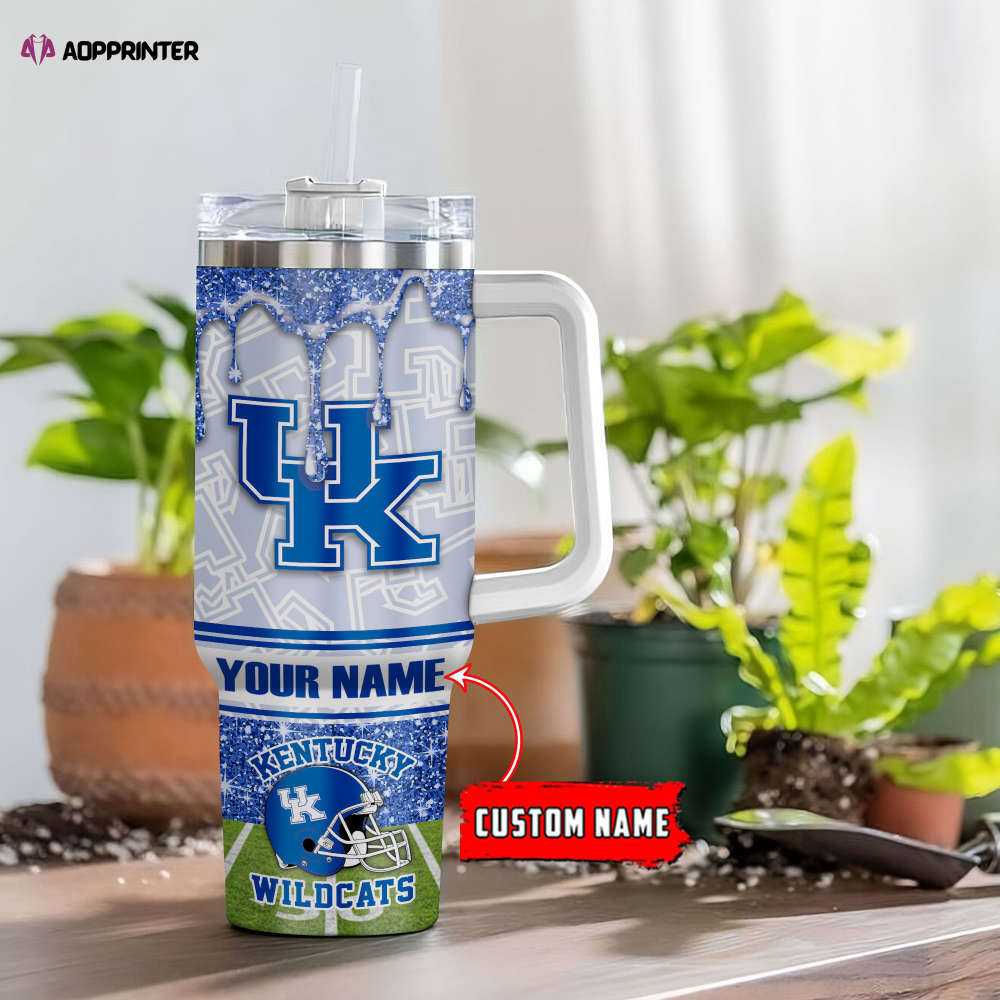 Kentucky Wildcats NCAA Personalized Stanley Tumbler 40oz Gift for Fans