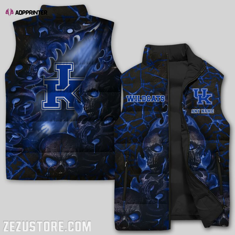 Kentucky Wildcats Sleeveless Puffer Jacket Custom For Fans Gifts