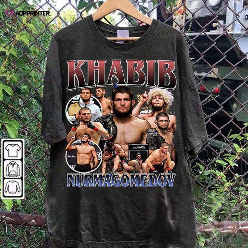 Khabib Nurmagomedov T-Shirt – Khabib Nurmagomedov Shirt – Retro Mixed Martial Artist Tee For Man and Woman