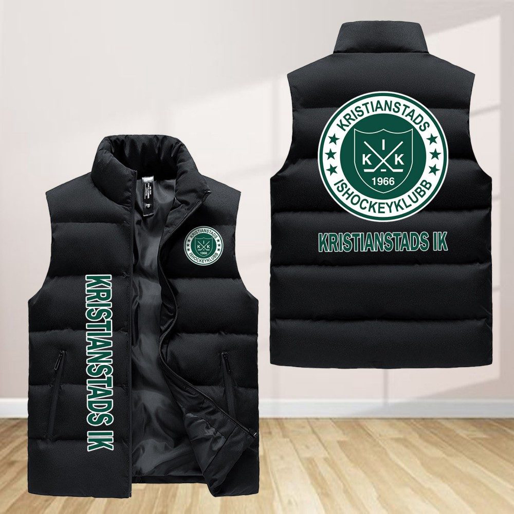 Kristianstads Ik Sleeveless Puffer Jacket Custom For Fans Gifts