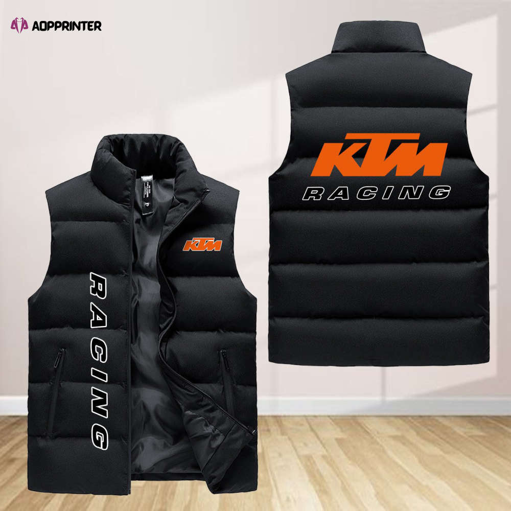 Ktm Sleeveless Puffer Jacket Custom For Fans Gifts