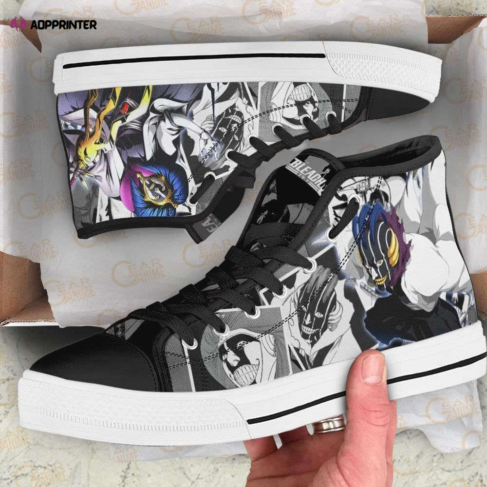 Kurotsuchi Mayuri High Top Shoes Custom Bleach Anime For Fans