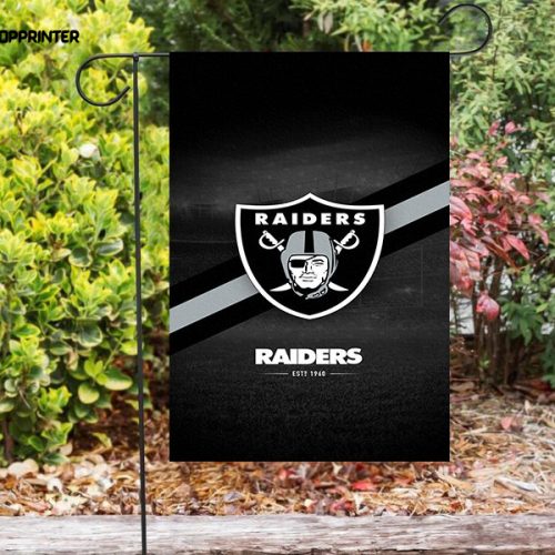 Las Vegas Raiders Est 1960 Double Sided Printing   Garden Flag Home Decor Gifts